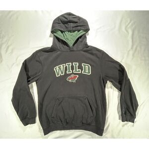 Colosseum Minnesota Wild Black Hoodie size Youth XL NHL Hockey